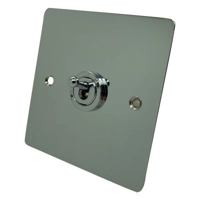 Slim Polished Chrome Toggle (Dolly) Switch