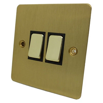 Slim Satin Brass PIR Switch