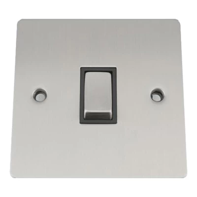 Slim Satin Chrome Intermediate Light Switch