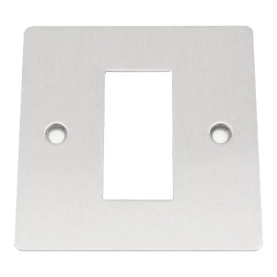 Slim Satin Chrome Modular Plate