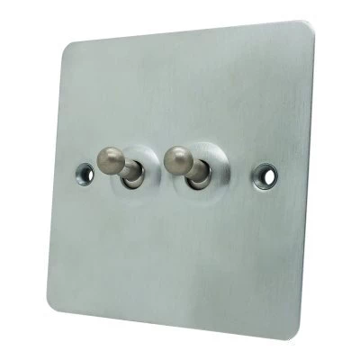 Slim Satin Chrome Toggle (Dolly) Switch