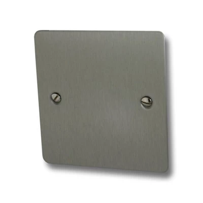 Slim Satin Stainless Blank Plate