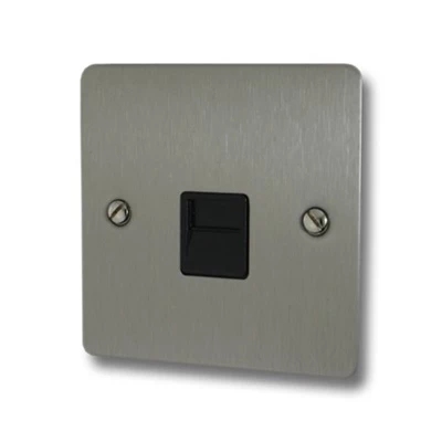 Slim Satin Stainless Telephone Extension Socket