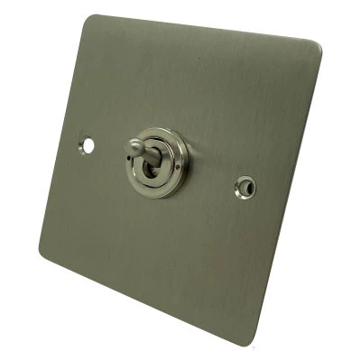 Slim Satin Stainless Toggle (Dolly) Switch