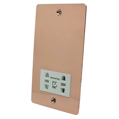 Slim Polished Copper Shaver Socket