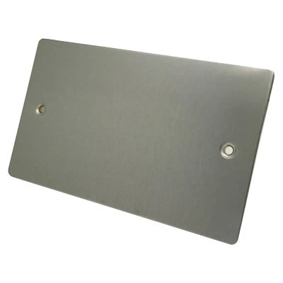 Slim Satin Chrome Blank Plate