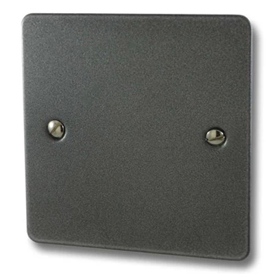 Slim Dark Pewter Blank Plate