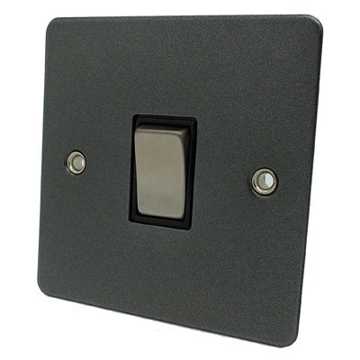 Slim Dark Pewter Light Switch