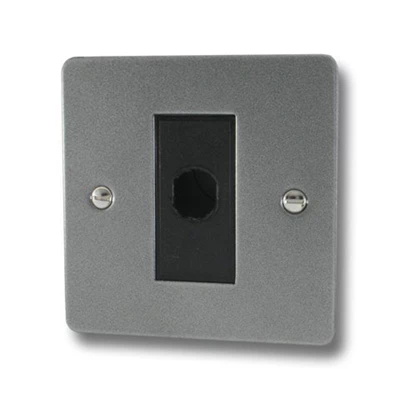 Slim Dark Pewter Flex Outlet Plate