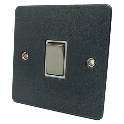 Slim Dark Pewter Satellite Socket (F Connector)