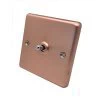 Timeless Classic Brushed Copper Toggle (Dolly) Switch - Click to see large image