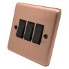 Timeless Classic Brushed Copper Light Switch - Click to see large image