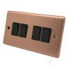 Timeless Classic Brushed Copper Light Switch - Click to see large image