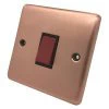 Timeless Classic Brushed Copper Cooker (45 Amp Double Pole) Switch - Click to see large image