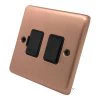 Timeless Classic Brushed Copper Switched Fused Spur - Click to see large image