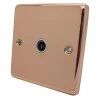 Timeless Classic Polished Copper TV Socket - Click to see large image