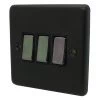 Timeless Black Graphite Light Switch - Click to see large image