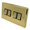 Timeless Polished Brass Light Switch - Click to see large image