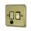 Timeless Polished Brass Switched Fused Spur - Click to see large image