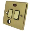 Timeless Polished Brass Switched Fused Spur - Click to see large image