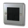 Timeless Polished Chrome Telephone Extension Socket - Click to see large image