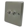 Timeless Satin Stainless Toggle (Dolly) Switch - Click to see large image