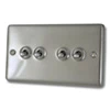 Timeless Satin Stainless Toggle (Dolly) Switch - Click to see large image