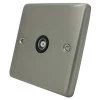 Timeless Satin Stainless TV Socket - Click to see large image