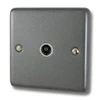 Timeless Dark Pewter TV Socket - Click to see large image