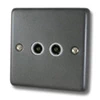 Timeless Dark Pewter TV Socket - Click to see large image