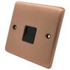 Timeless Classic Brushed Copper Telephone Master Socket - Click to see large image