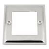 Doublet Satin Chrome / Polished Chrome Edge Modular Plate - Click to see large image