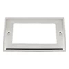 Doublet Satin Chrome / Polished Chrome Edge Modular Plate - Click to see large image