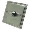 Doublet Satin Chrome / Polished Chrome Edge LED Dimmer - Click to see large image