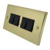 Edward Polished Brass Light Switch - Click to see large image