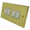 Edward Polished Brass Light Switch - Click to see large image