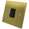 Edward Satin Brass Light Switch - Click to see large image