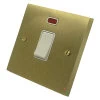 Edward Satin Brass 20 Amp Switch - Click to see large image