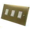 Edward Satin Brass Light Switch - Click to see large image