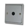 Nouveau Polished Chrome TV Socket - Click to see large image