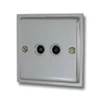 Nouveau Polished Chrome TV Socket - Click to see large image