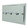 Nouveau Polished Chrome Toggle (Dolly) Switch - Click to see large image