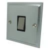 Nouveau Satin Chrome Light Switch - Click to see large image