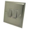 Nouveau Satin Nickel Light Switch - Click to see large image