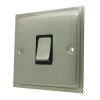 Nouveau Satin Nickel Light Switch - Click to see large image