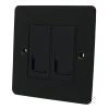 Flat Black RJ45 Network Socket - Click to see large image