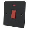 Flat Black Cooker (45 Amp Double Pole) Switch - Click to see large image