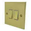 Trim Polished Brass Intermediate Switch and Light Switch Combination - Click to see large image