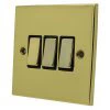 Trim Polished Brass Light Switch - Click to see large image