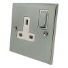 Trim Polished Chrome Switched Plug Socket - Click to see large image